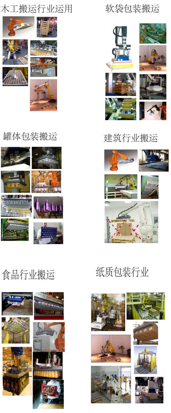 真空吸盘可应用领域